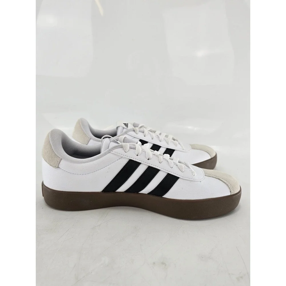 Adidas VL Court 3.0 Sneakers Mens 10 White Black Gum Sole Low Top -Good